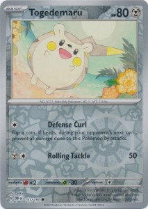 Togedemaru - 151/197 Common - Reverse Holo Pokemon