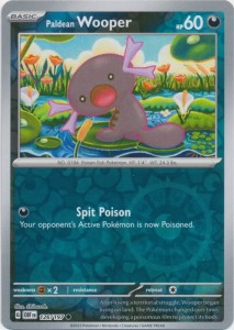 Paldean Wooper - 126/197 - Reverse Holo Pokemon
