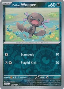 Paldean Wooper - 129/193 - Reverse Holo Pokemon