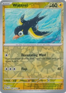 Wattrel - 081/193 - Common - Reverse Holo Pokemon
