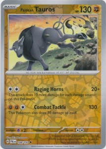 Paldean Tauros - 108/193 - Reverse Holo Pokemon