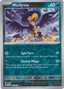 Murkrow - 131/193 - Common - Reverse Holo Pokemon