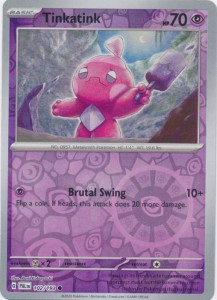 Tinkatink - 102/193 Common - Reverse Holo Pokemon