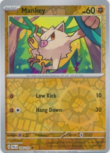 Mankey - 106/193 - Common - Reverse Holo Pokemon