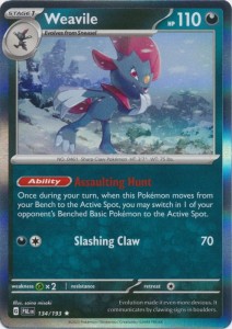 Weavile - 134/193 - Holo Rare Pokemon