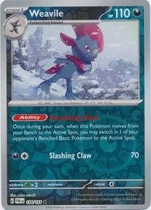 Weavile - 134/193 - Holo Rare Reverse Holo Pokemon