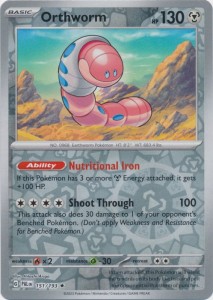 Orthworm 151/193 Holo Rare - Reverse Holo Pokemon