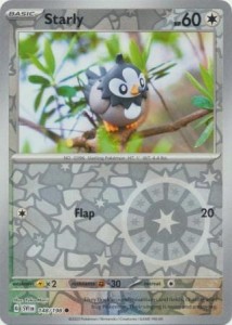 Starly - 148/198 - Common Reverse Holo Pokemon