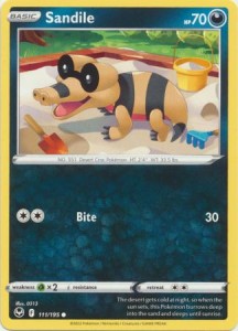 Sandile - 111/195 - Common - Pokemon