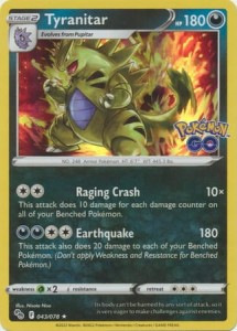 Tyranitar - 043/078 - Holo Rare - Pokemon GO