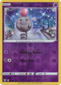 Spoink - 055/163 - Common Reverse Holo Pokemon