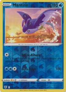 Mantine - 034/189 - Common Reverse Holo Pokemon