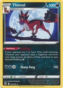 Thievul - 104/189 - Rare - Pokemon
