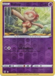 Baltoy - 057/163 - Common Reverse Holo Pokemon