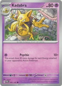 Kadabra - 081/167 - Common - Pokemon