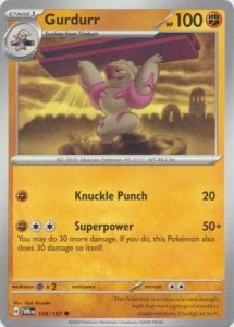 Gurdurr - 104/167 - Common - Pokemon