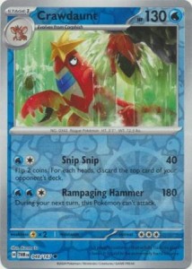 Crawdaunt - 048/167 - Common Reverse Holo - Pokemon