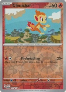 Chimchar - 031/167 - Common Reverse Holo - Pokemon