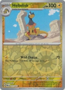 Heliolisk - 071/167 - Common Reverse Holo - Pokemon