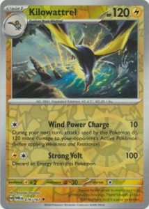 Kilowattrel - 076/167 - Uncommon Reverse Holo - Pokemon