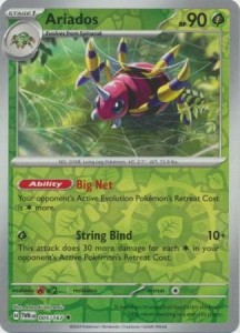 Ariados - 005/167 - Uncommon Reverse Holo - Pokemon