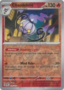 Chandelure - 038/167 - Holo Rare Reverse Holo - Pokemon