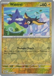 Wattrel - 075/167 - Common Reverse Holo - Pokemon