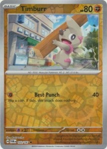 Timburr - 103/167 - Common Reverse Holo - Pokemon