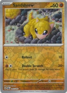 Sandshrew - 097/167 - Common Reverse Holo - Pokemon