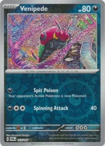Venipede - 115/167 - Common Reverse Holo - Pokemon