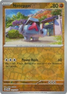 Nosepass - 101/167 - Common Reverse Holo - Pokemon