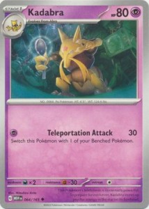Pokemon 151 Kadabra - 064/165 - Uncommon
