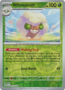 Whimsicott - 015/162 - Holo Rare Reverse Holo Pokemon