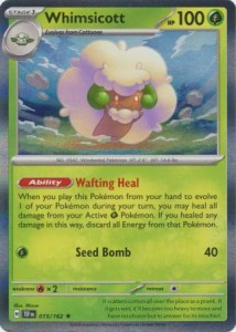 Whimsicott - 015/162 - Holo Rare Pokemon