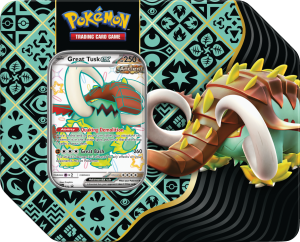 Pokémon TCG: Paldean Fates - Great Tusk Ex Tin - puszka bez boosterów  