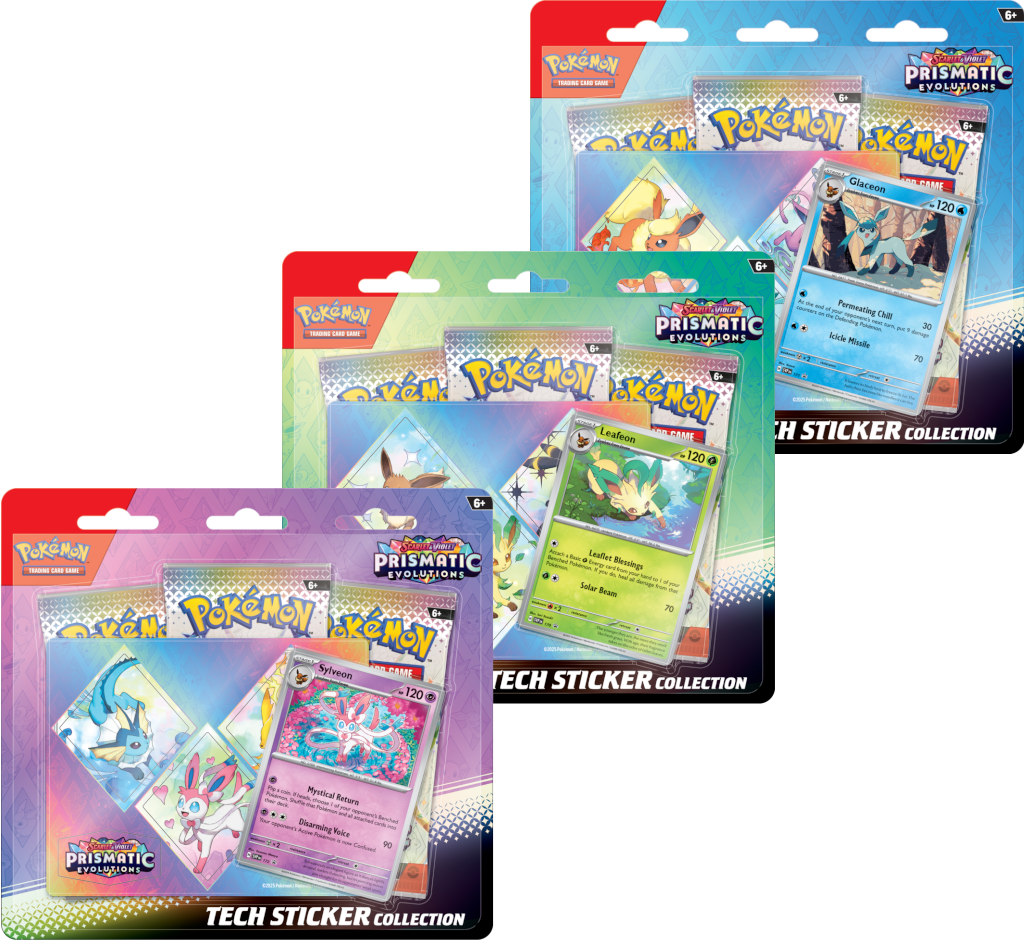 Pokémon TCG - Prismatic Evolutions - Tech Sticker - pakiet 3szt CardFan ...